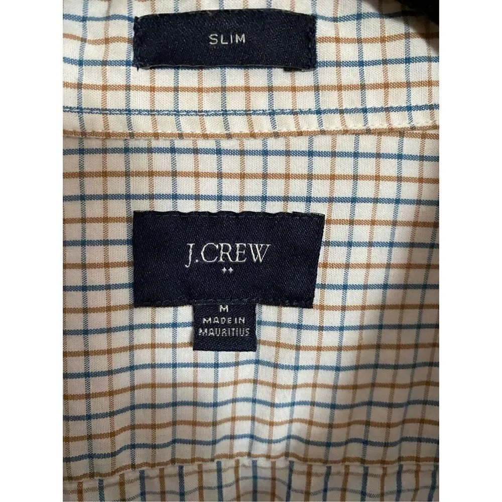J.Crew slim men’s long sleeve button down shirt, size medium